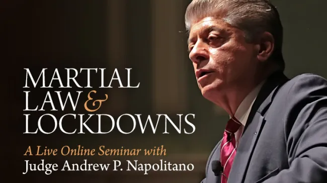 Martial Law and Lockdowns Seminar